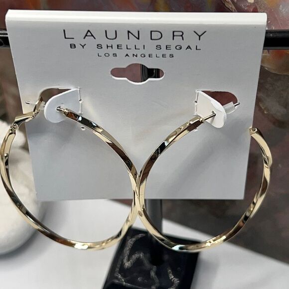 Gold Hoop  Earrings Laundry by Shelli Segal $16ea / 3 for $25 - Picture 6 of 8